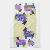 冬の羊のキッチンティータオル キッチンタオル (縦)