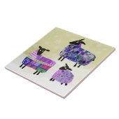 冬の羊の五徳 タイル (側面)