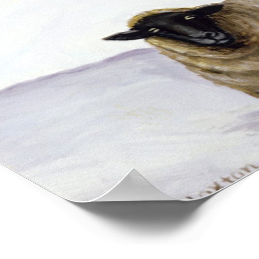 冬の羊 ポスター (角)