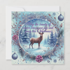 冬の美しいクリスマスカード シーズンカード