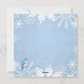 冬の美しいクリスマスカード シーズンカード (裏面)