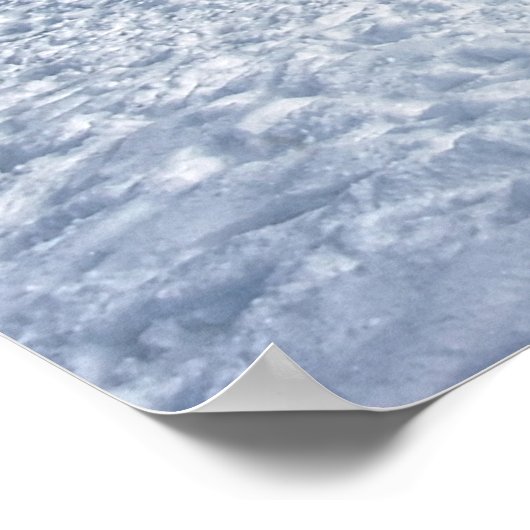 冬の美しい森の風景 ポスター (角)