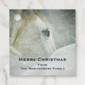 冬の美しい白馬フォトクリスマス フェイバータグ (正面)