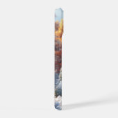 冬の美しい秋の木 iPhone 15ケース (右側面)