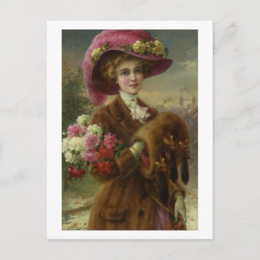 冬の美しい – エマイルバーノン ポストカード (正面)