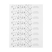 冬の群葉のフェイクな銀ぱくの宛名ラベル ラップアラウンドラベル (シート)