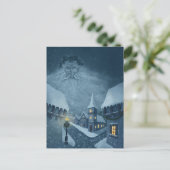 冬の老人 ホリデー ポストカード (スタンド正面)