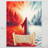 冬の聖句紙クラフトカードストック (正面)