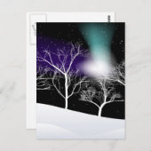 冬の背景 ポストカード (正面/裏面)