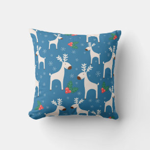 冬の背景（継ぎ目のない模様） クッション