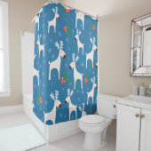 冬の背景(継ぎ目のない模様) シャワーカーテン (インサイチュ)