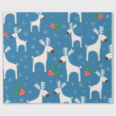 冬の背景（継ぎ目のない模様） ラッピングペーパー (フラット)