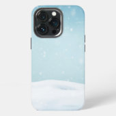 冬の背景 iPhoneケース (裏面)