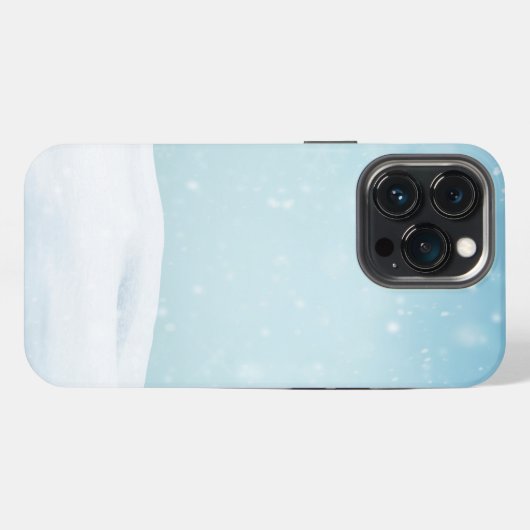 冬の背景 iPhoneケース (裏面横)