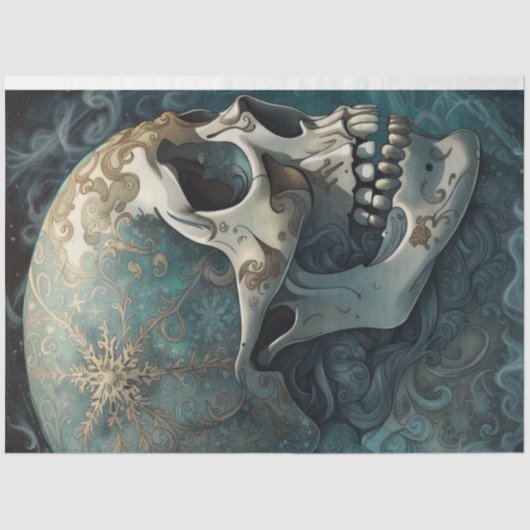 冬の脳デコページ紙 薄葉紙 (正面)