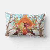 冬の腰枕で愛鳥 ランバークッション (裏面)