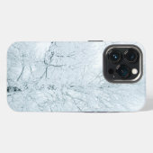 冬の自然の背景 iPhoneケース (裏面横)