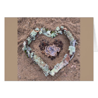 冬の自然の芸術のハート