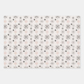 冬の自然野生動物の北欧クリスマス ラッピングペーパーシート (正面2)