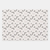 冬の自然野生動物クリスマス ラッピングペーパーシート (正面2)