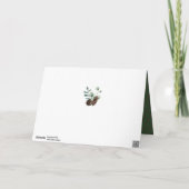 冬の自然 |パインコーン3枚フォトコラージュ シーズンカード (裏面)