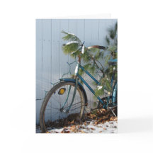 冬の自転車のクリスマス