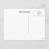 冬の至と樺の木ツリー雪 シーズンポストカード (裏面)