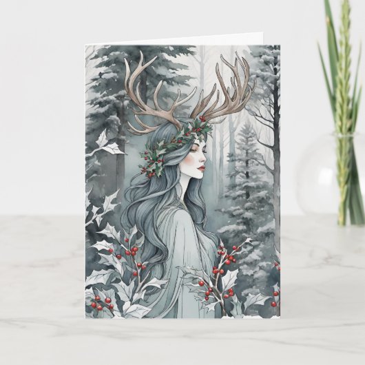 冬の至の女神in the Forest シーズンカード (正面)