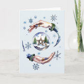 冬の至ウィッカウィッチハンズ&スノーグローブ シーズンカード (正面)