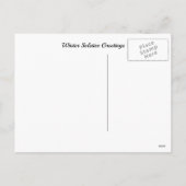 冬の至ウルフウルフクレセントムーンユール(キリスト降誕祭) シーズンポストカード (裏面)