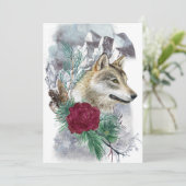 冬の至ウルフ&マウンテンズサバ異教のット シーズンカード (スタンド正面)