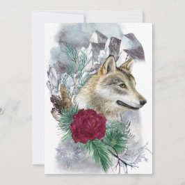 冬の至ウルフ&マウンテンズサバ異教のット シーズンカード