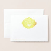 冬の至ゴールデンオークツリー 箔カード (裏面封筒付き)