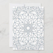 冬の至スノーフレークユール(キリスト降誕祭)招待状 (裏面)