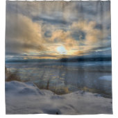 冬の至ターンアワーアーム シャワーカーテン (正面)