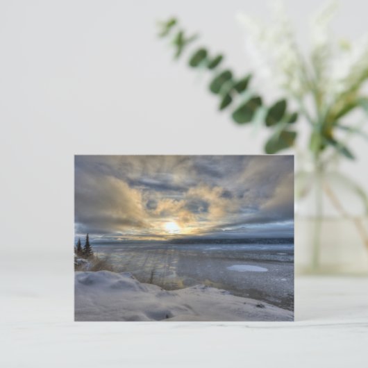 冬の至ターンアワーアーム ポストカード (スタンド正面)