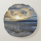 冬の至ターンアワーアーム ラウンドクッション (正面)