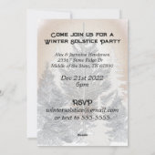 冬の至パーティの招待状裸木 シーズンカード (裏面)