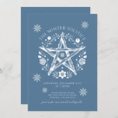 冬の至パーティー 招待状 (正面/裏面)