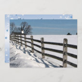 冬の至パーティー 招待状 (正面/裏面)