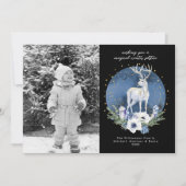 冬の至ホリデーディアブルークリスマスフォト シーズンカード (正面)