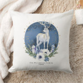 冬の至ホリデーディアブルーホワイトクリスマス クッション (ブランケット)