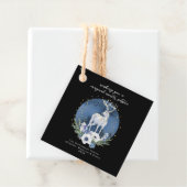 冬の至ホリデーディアブルーホワイトクリスマス フェイバータグ (インサイチュ)