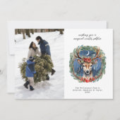 冬の至ホリデーディアユール（キリスト降誕祭）クリスマスフォト シーズンカード (正面)