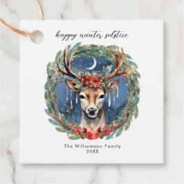 冬の至ホリデーディアリースユール（キリスト降誕祭）クリスマス フェイバータグ