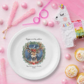 冬の至ホリデーディアリースユール（キリスト降誕祭）クリスマス ペーパープレート (パーティー)