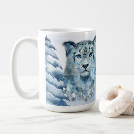 冬の至ユキヒョウ コーヒーマグカップ