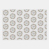 冬の至ユール（キリスト降誕祭）ラッピング紙セット3 ラッピングペーパーシート (正面2)