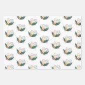 冬の至ユール（キリスト降誕祭）ラッピング紙セット3 ラッピングペーパーシート (正面)