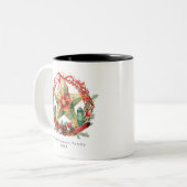 冬の至リーススターホリデークリスマスユール(キリスト降誕祭) ツートーンマグカップ (正面左)